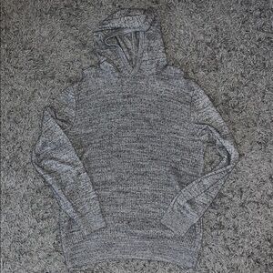 GAP Men's Heathered Gray Hoodie Sweater